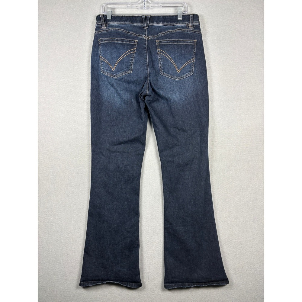 Democracy Ab technology Bootcut Jeans Slimming Dark Wash 14 Indigo Blue - Picture 3 of 9